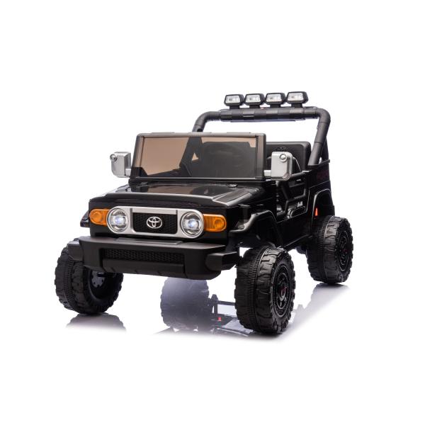 Elektrické autíčko Toyota FJ Cruiser XXL s pohonom 4x4, licencované (Dvojmiestne), čierne,