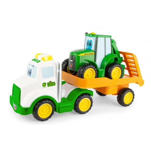 JD Kids John Deere - Traktor Johny s tahačem 37 cm