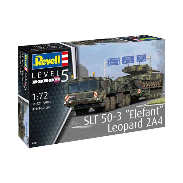 Plastic modelky military 03311 - SLT 50-3 "Elefant" + Leopard 2A4 (1:72)