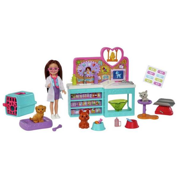 Mattel Barbie Chelsea veterinářka herní set