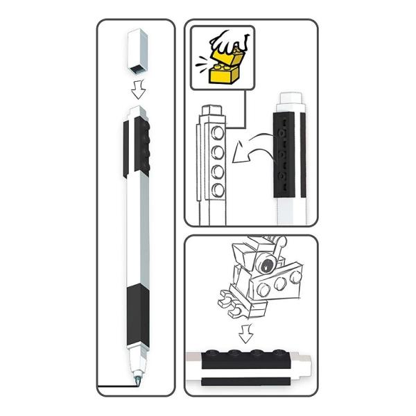 LEGO Gelové pero s minifigurkou, černé (obrázek 5)