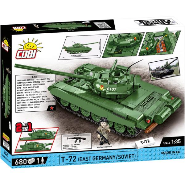 Cobi Armed Forces T-72 (DDR/SOVIET), 1:35, 680k, 1f