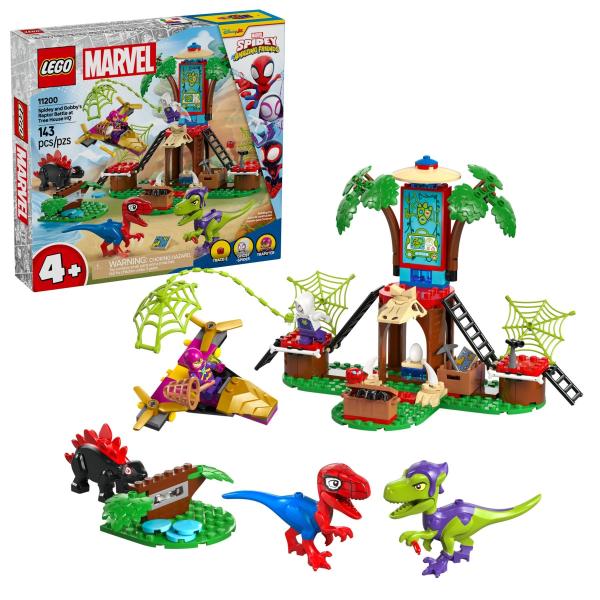 LEGO® Marvel Spidey 11200 Gobby a bitka raptorov v základni na strome