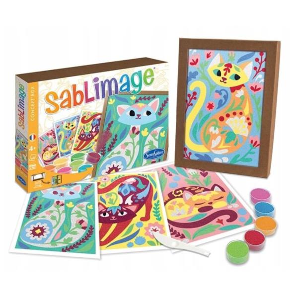 SENTOSPHERE Sablimage Concept Box Pískové obrázky Kočky