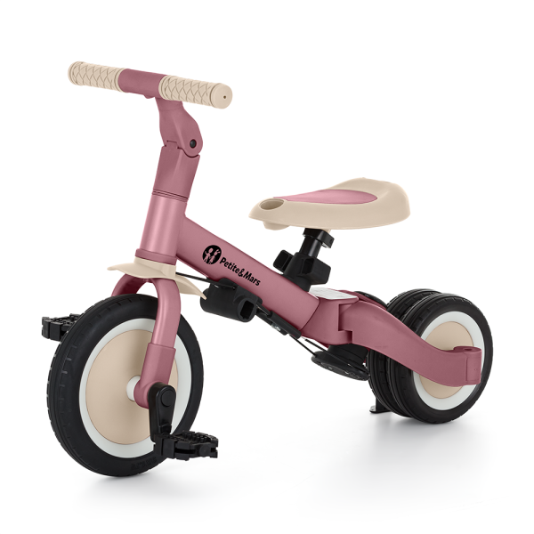 PETITE&MARS Tříkolka multifunkční 5v1 Turbo Dusty Rose (obrázek 4)