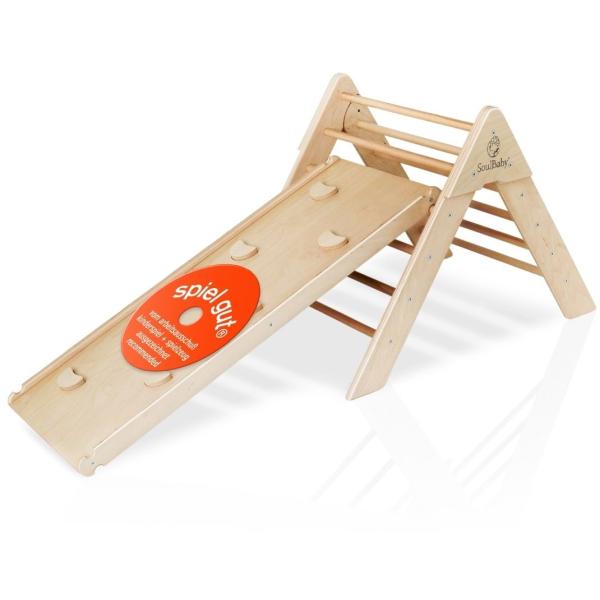 Lezecký trojuholník so šmykľavkou a rebríkom 2 v 1