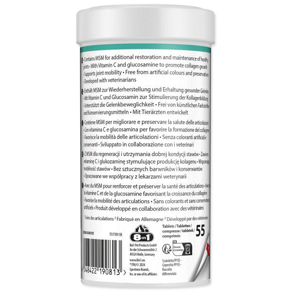 Pochoutka 8in1 Vitality Glucosamine + MSM Adult & Senior 55 tbl. (obrázek 5)