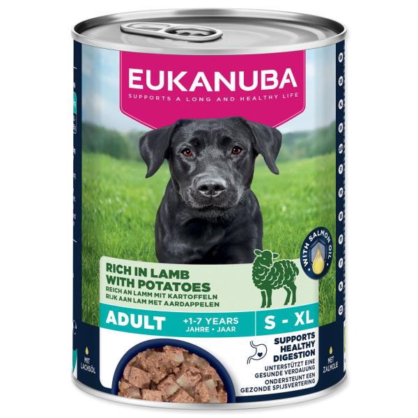 Konzerva EUKANUBA Adult bohatá na jehněčí se bramborami 400 g