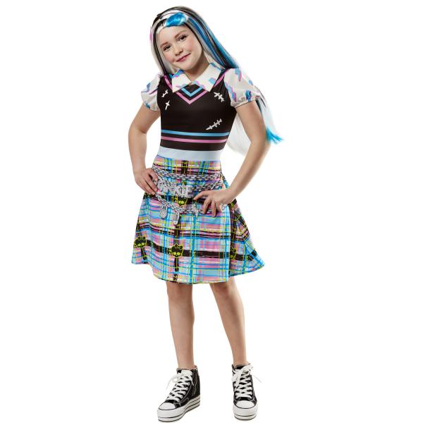 MONSTER HIGH Frankie Stein dětský kostým velikost XS(110-116cm)