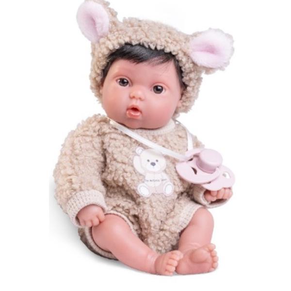 Antonio Juan 85317-1 Picolín medvídek – realistická panenka miminko s celovinylovým tělem