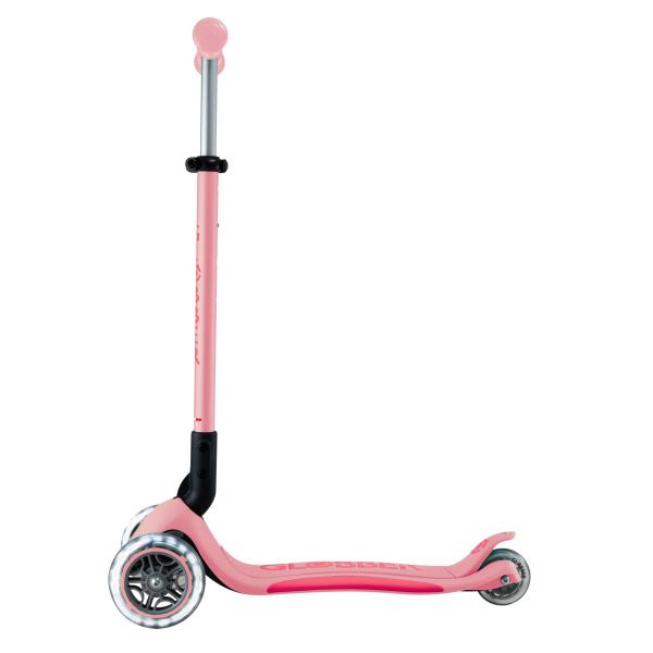 Globber dětská skládací koloběžka Elite Lights Pastel Pink (obrázek 10)