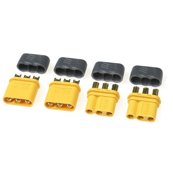 Konektor zlacený MR-30 s krytem (2 páry)