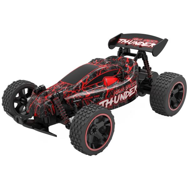 R/C terénní auto buggy 1:18 LUMINOUS RACING 2,4GHz - ČERVENÉ