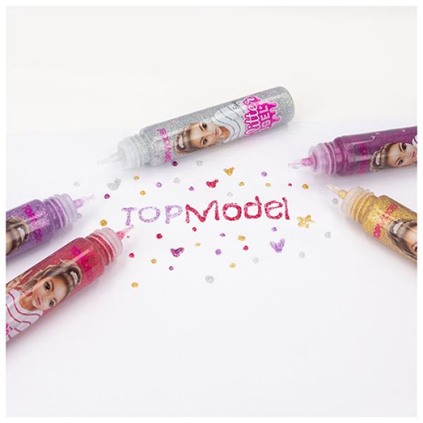 Top Model Třpytivý gel, Stříbrný