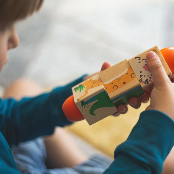 Bigjigs Toys Motorický válec život v džungli (obrázek 5)