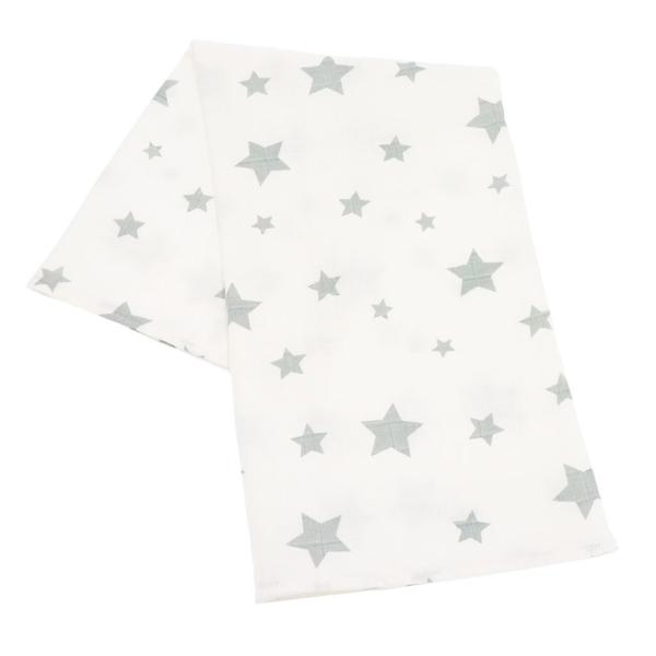Látková tetra osuška New baby Softy 90 x 110 cm šedo-bílá 2 ks (obrázek 3)