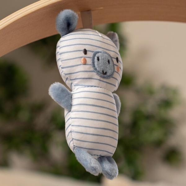 INGENUITY Houpačka konvertibilní s melodií Swing’n Go Chambray 0m+ do 9kg