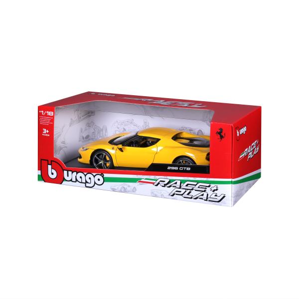 Bburago 1:18 Ferrari 296 GTB – Žlutá