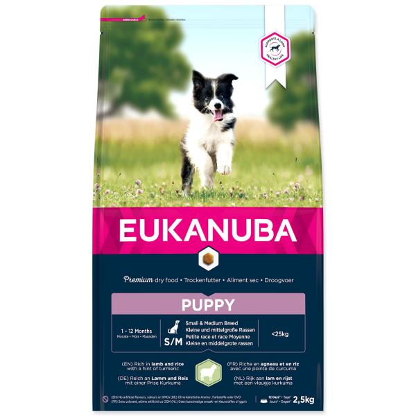 EUK PUPPY SMALL & MEDIUM LAMB 2,5KG