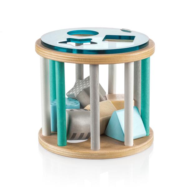 Dřevěná vkládačka aktivity , Blue