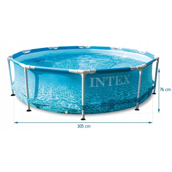 Zahradní bazén INTEX 28208 Beachside Metal Frame 305 x 76 cm s kartušovou filtrací (obrázek 5)