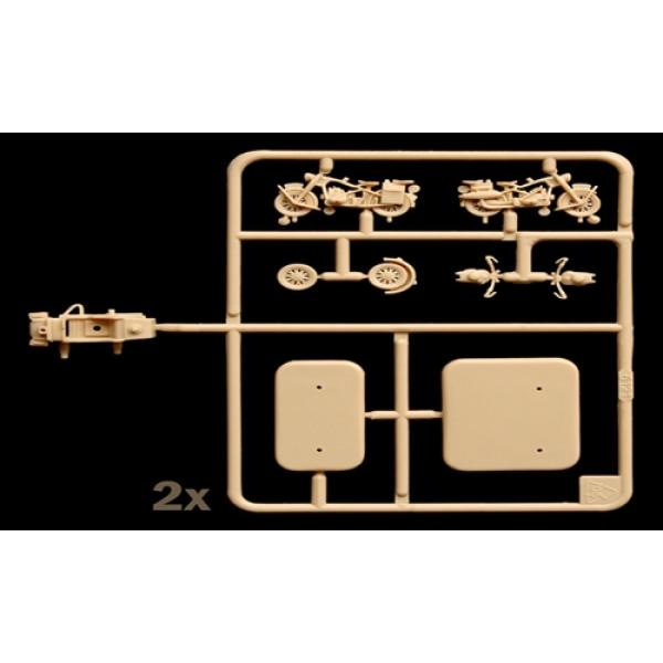 Model Kit figurky 6121 - WWII - GERMAN MOTORCYCLES (1:72) (obrázek 5)