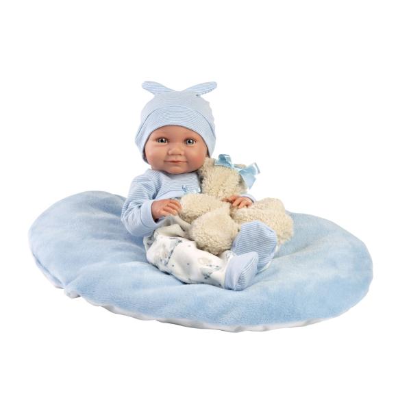 Llorens 73807 NEW BORN chlapeček - realistická panenka miminko s celovinylovým tělem - 40 (obrázek 3)
