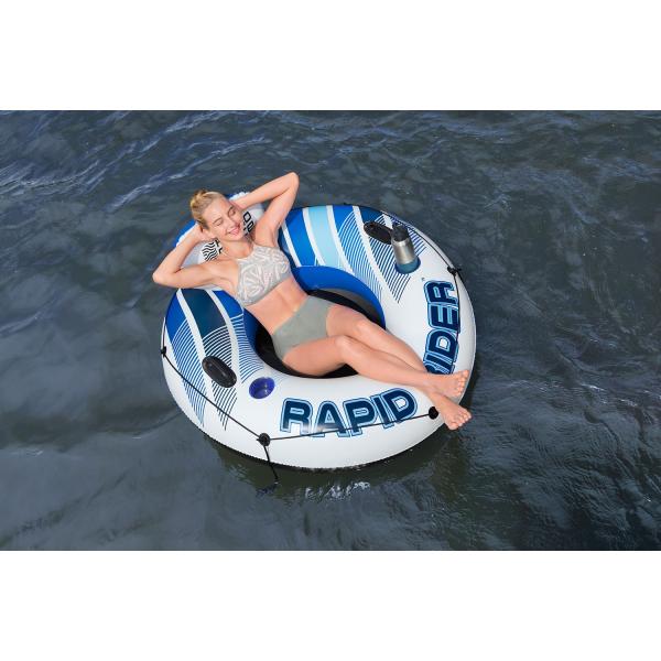 Bestway 43116 Nafukovací kruh Rapid Rider 135 cm, modrý (obrázek 6)