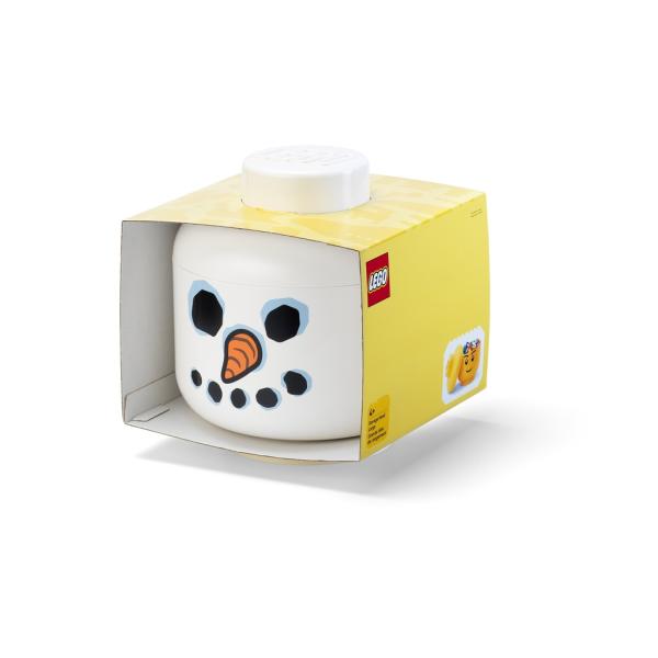 LEGO úložná hlava (velikost L) – sněhulák