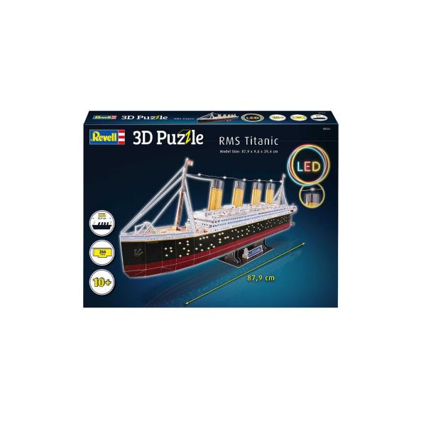 3D Puzzle REVELL 00154 - RMS Titanic (LED Edition) (obrázek 3)