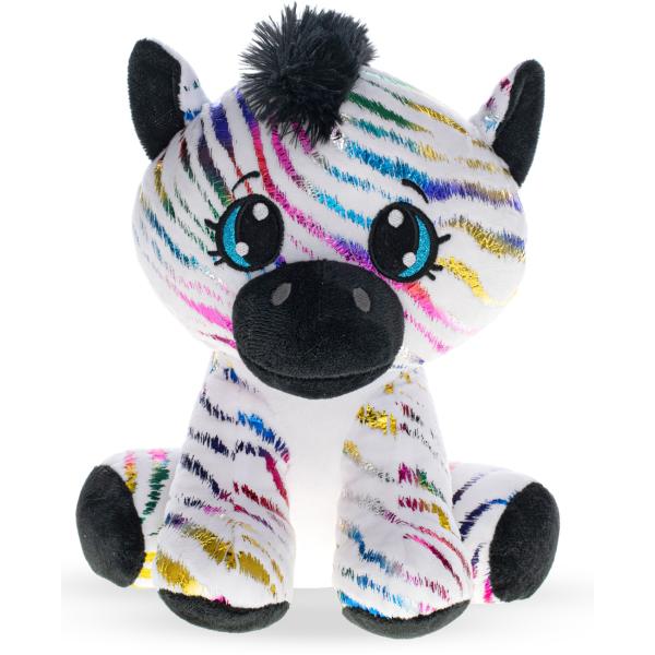 Zebra Star Sparkle plyšová 24cm sedící