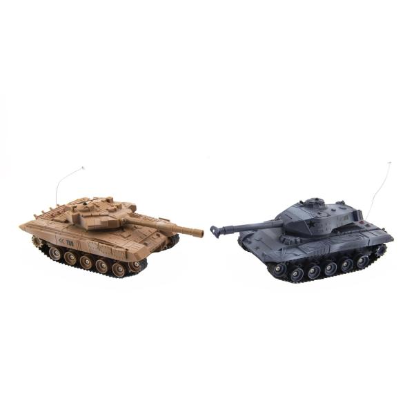 Tank RC 2ks 25cm tanková bitva + dobíjecí pack 27MHZ a 40MHz se zvukem se světlem (obrázek 3)