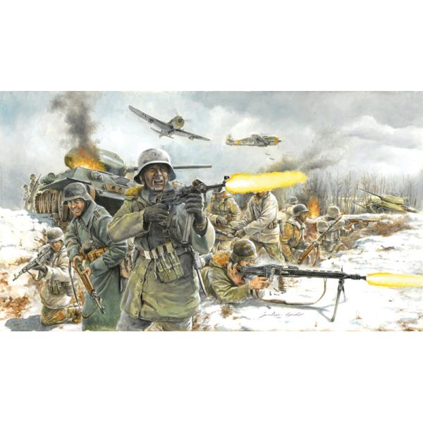 Model Kit figurky 6151 – WWII – GERMAN Infantry (Winter Uniform) (1:72)