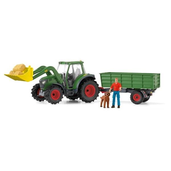 Schleich Traktor s přívěsem