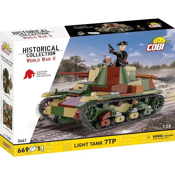Cobi 2661 Poľský ľahký tank 7TP  - World War II 1:28