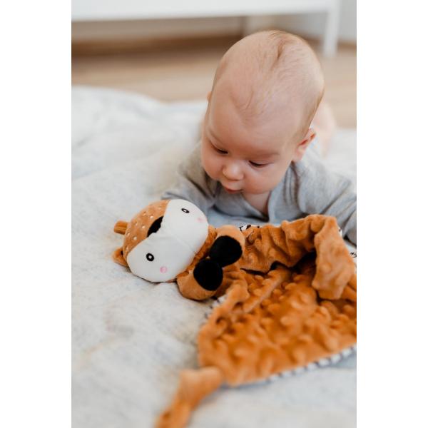 Srnka babyted, uspávač kousátko, chrastítko plyš 25x25cm