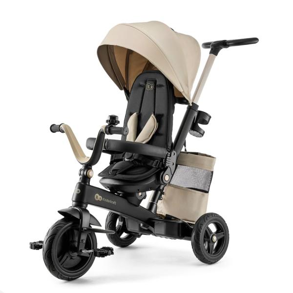Kinderkraft Detská trojkolka Easytwist Beige