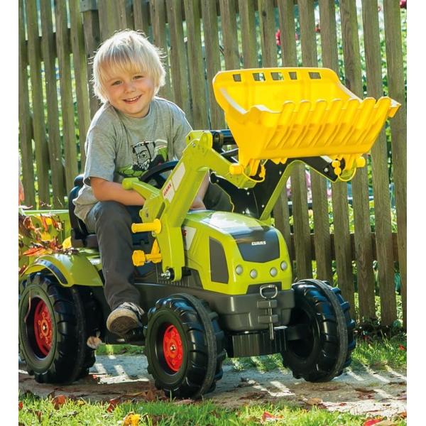 Rollytoys Šlapací traktor Farmtrac Claas Axos s předním nakladačem (obrázek 4)