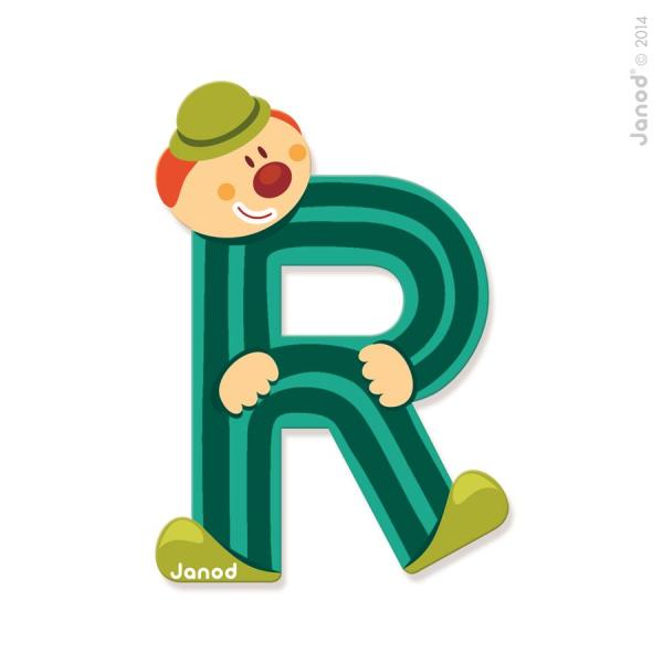 Janod Drevené písmenko R lepiace 9 cm