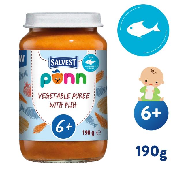 Salvest PONN Treska se zeleninovým pyré (190 g)