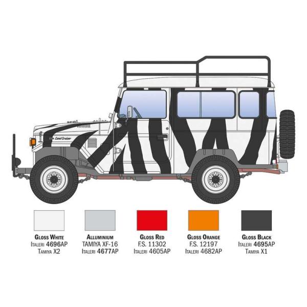 Model Kit auto 3681 - Toyota Safari (1:24) (obrázek 4)