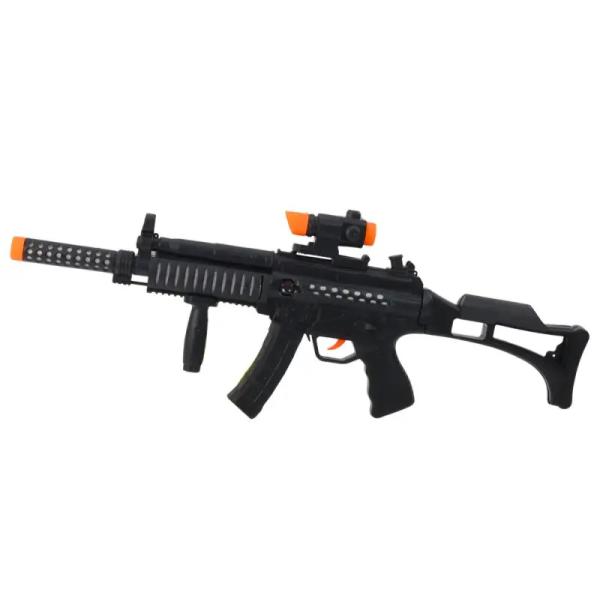 Samopal 44 cm na baterie se světlem a zvukem s doplňky