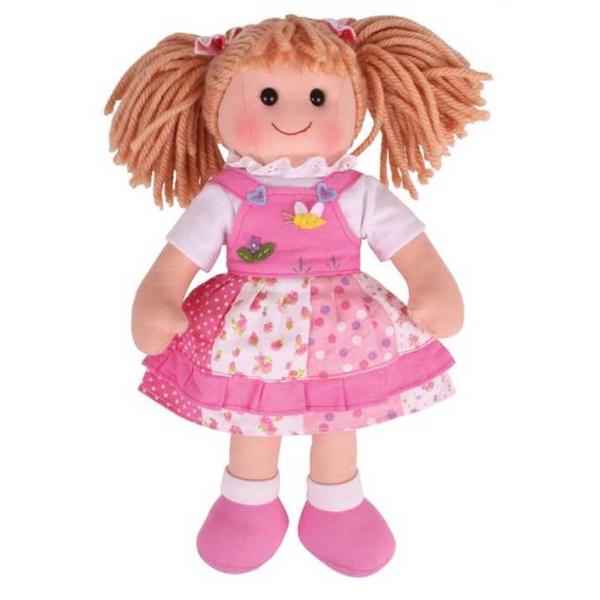 Bigjigs Toys Látková bábika Hayley 34 cm