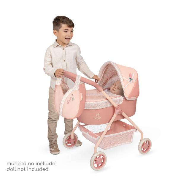 DeCuevas 86074 Můj první kočárek pro panenky s taškou Tulipe 2025 - 56 cm (obrázek 4)