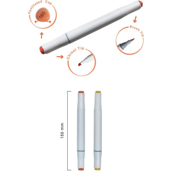 CreaFun – Fixy DUO v boxu 24 barev