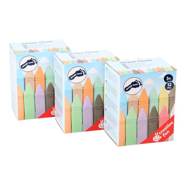 Small Foot Sada velké barevné křídy 3 balení (obrázek 3)