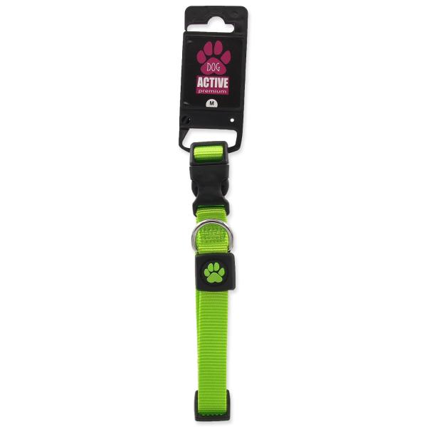 Obojek Active Dog Premium M limetka 2x34-49cm (obrázek 3)