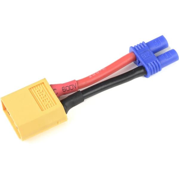 Konverzní kabel EC2 baterie – XT-60 přístroj 14AWG