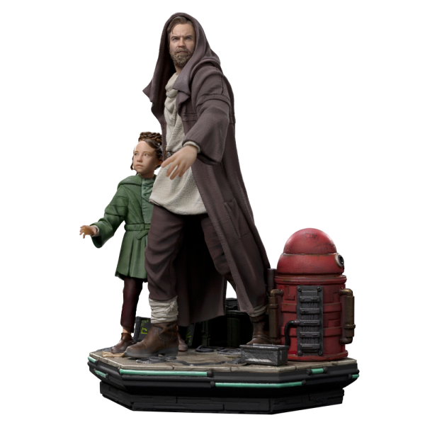 Iron Studios Star Wars Obi-Wan a Mladá Leia Socha Deluxe Art Scale 1/10