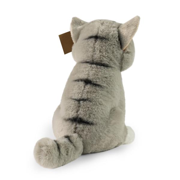 Plyšová kočka šedá sedící 23 cm SOFT COLLECTION (obrázek 5)